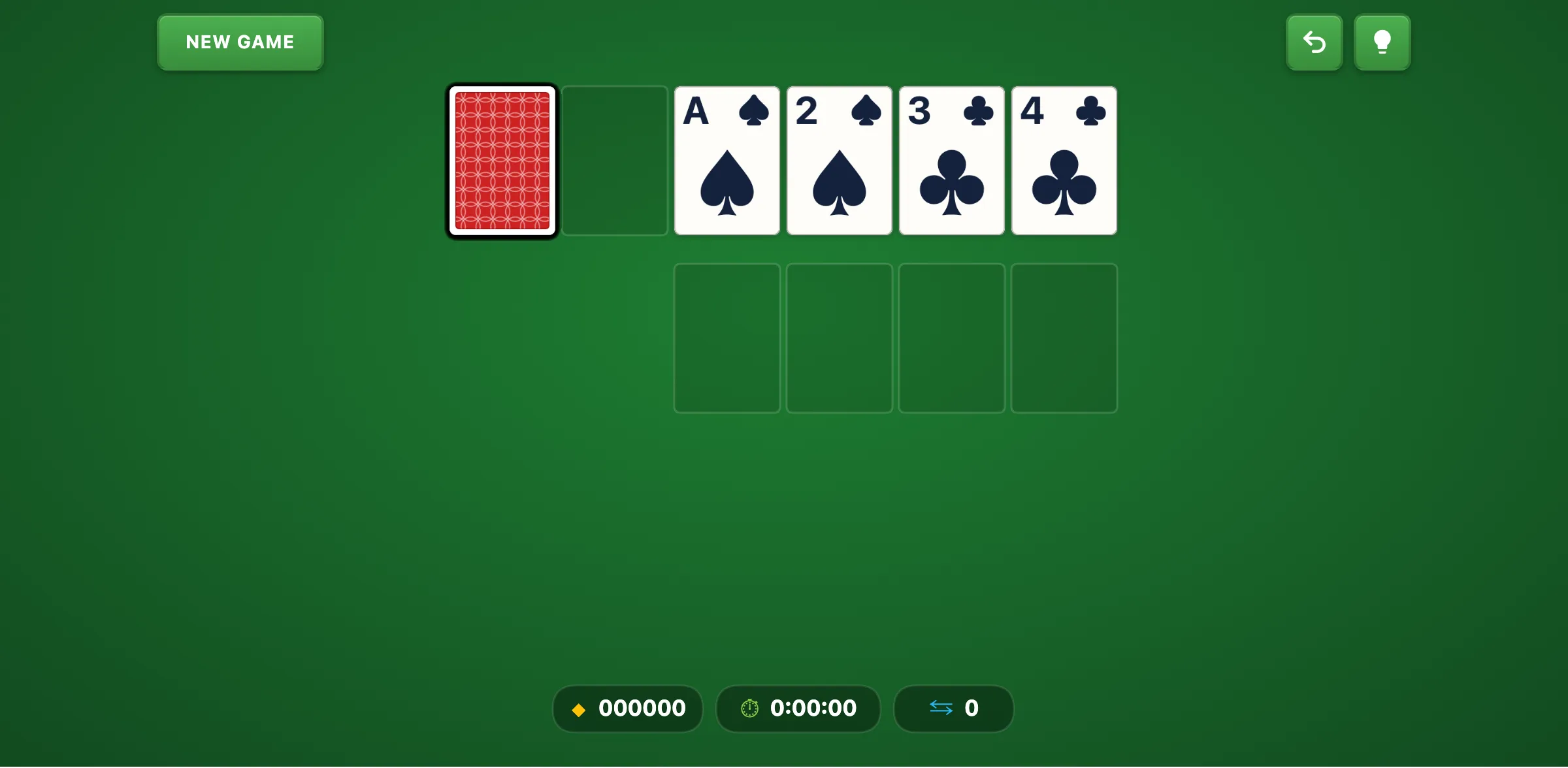 Calculation Assisted Solitaire — free online card game screenshot