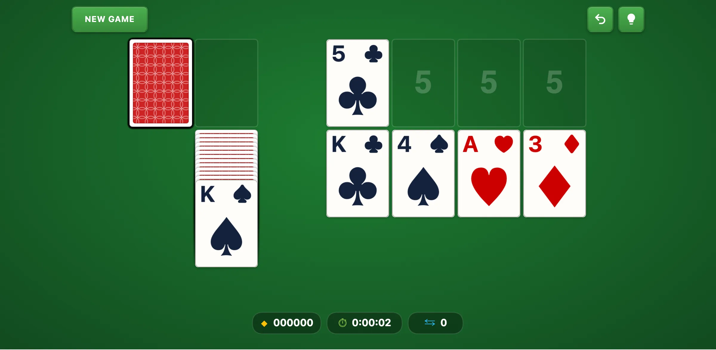 Canfield Solitaire — free online card game screenshot
