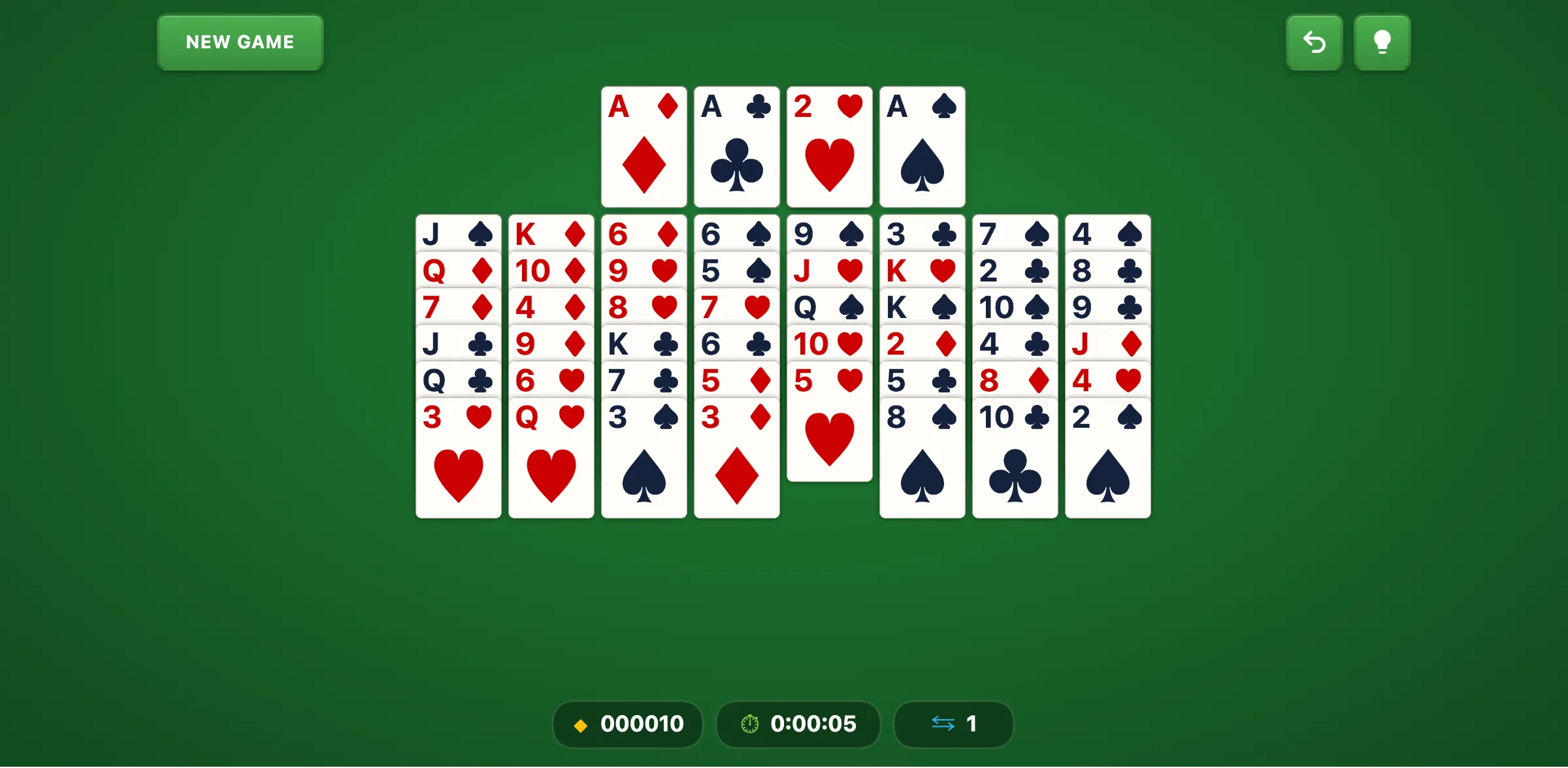 Castle Classic Solitaire — free online card game screenshot
