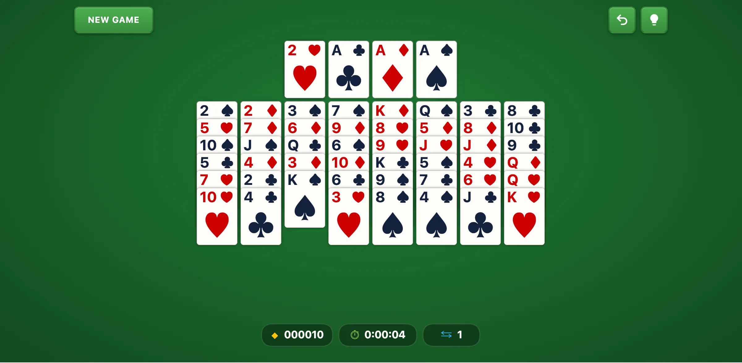 Castle Solitaire — free online card game screenshot