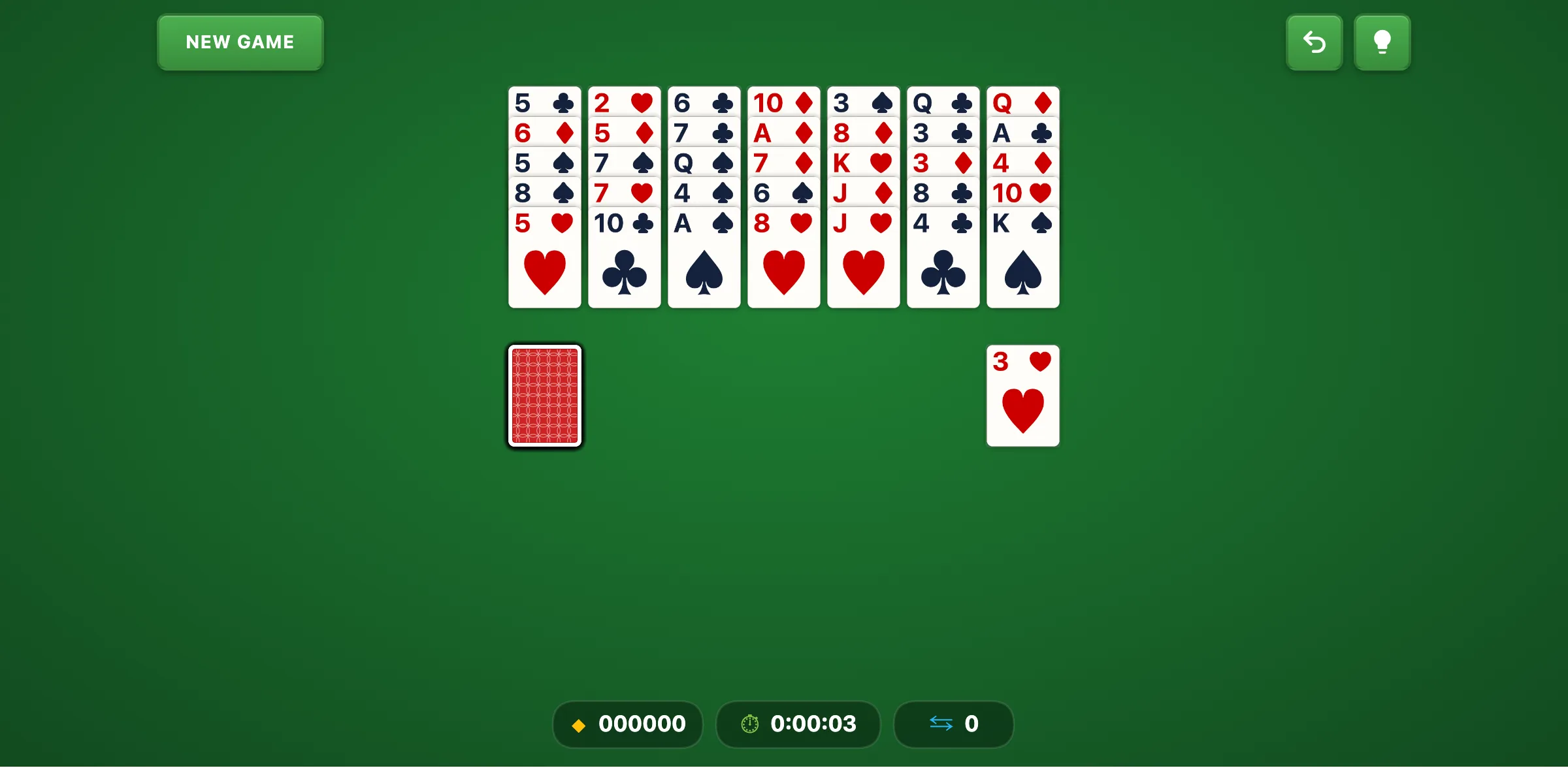 Dead Kings Golf Solitaire — free online card game screenshot