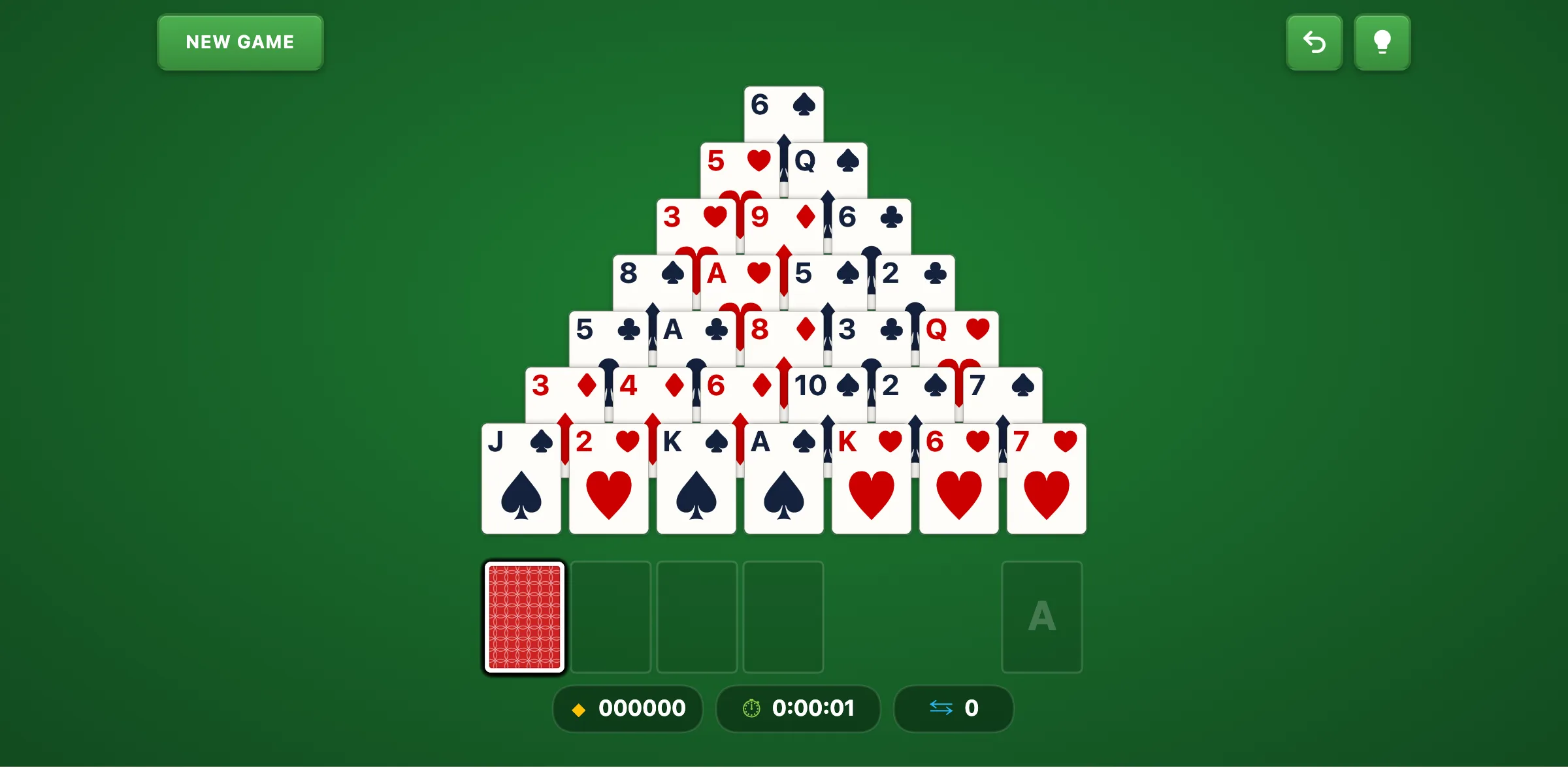 Giza Solitaire — free online card game screenshot