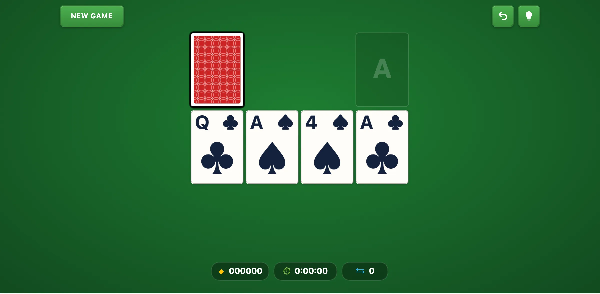 Idiot Solitaire — free online card game screenshot