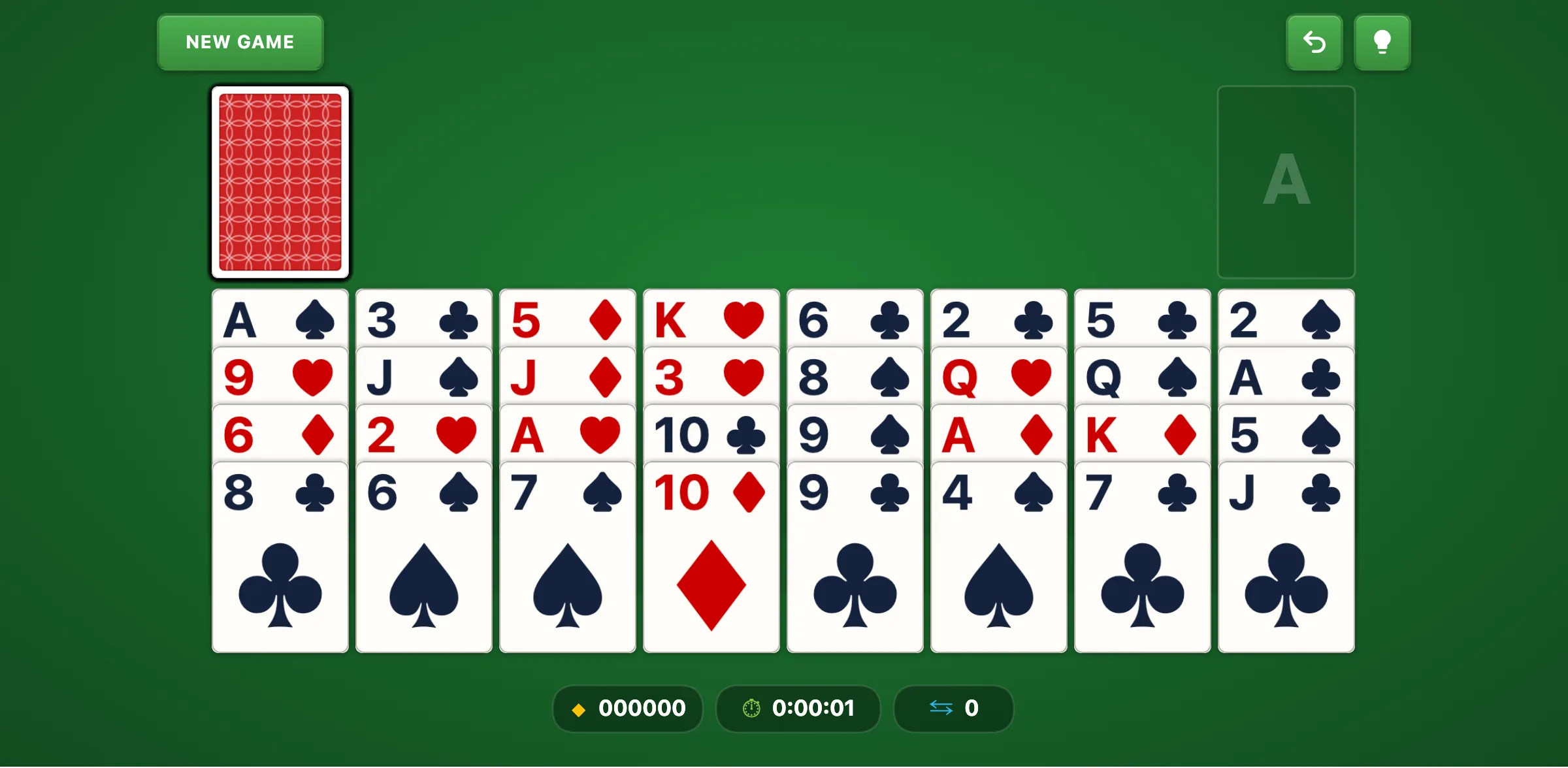 Lovely Lucy Solitaire — free online card game screenshot