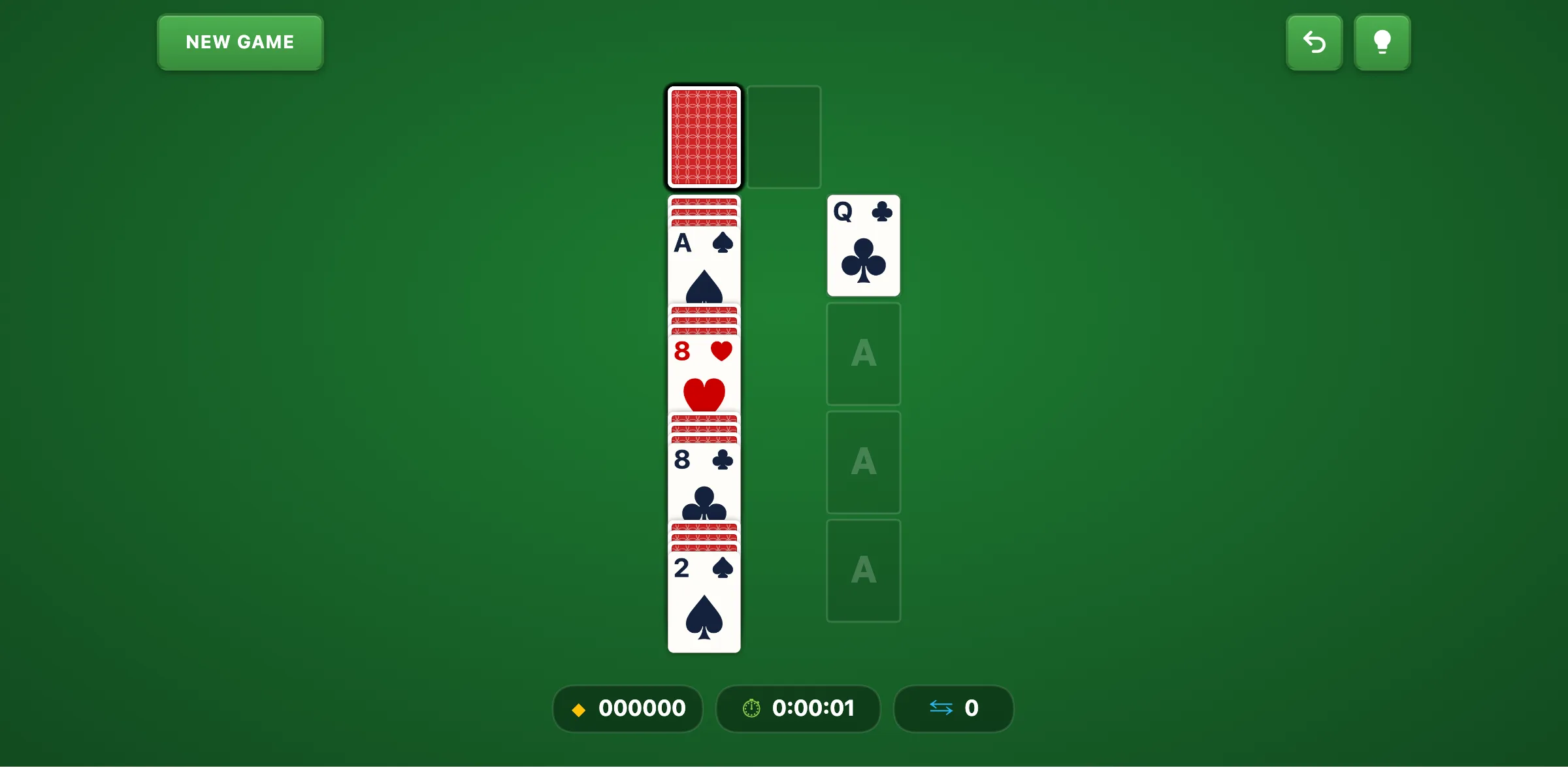 Osmosis Easy Solitaire — free online card game screenshot