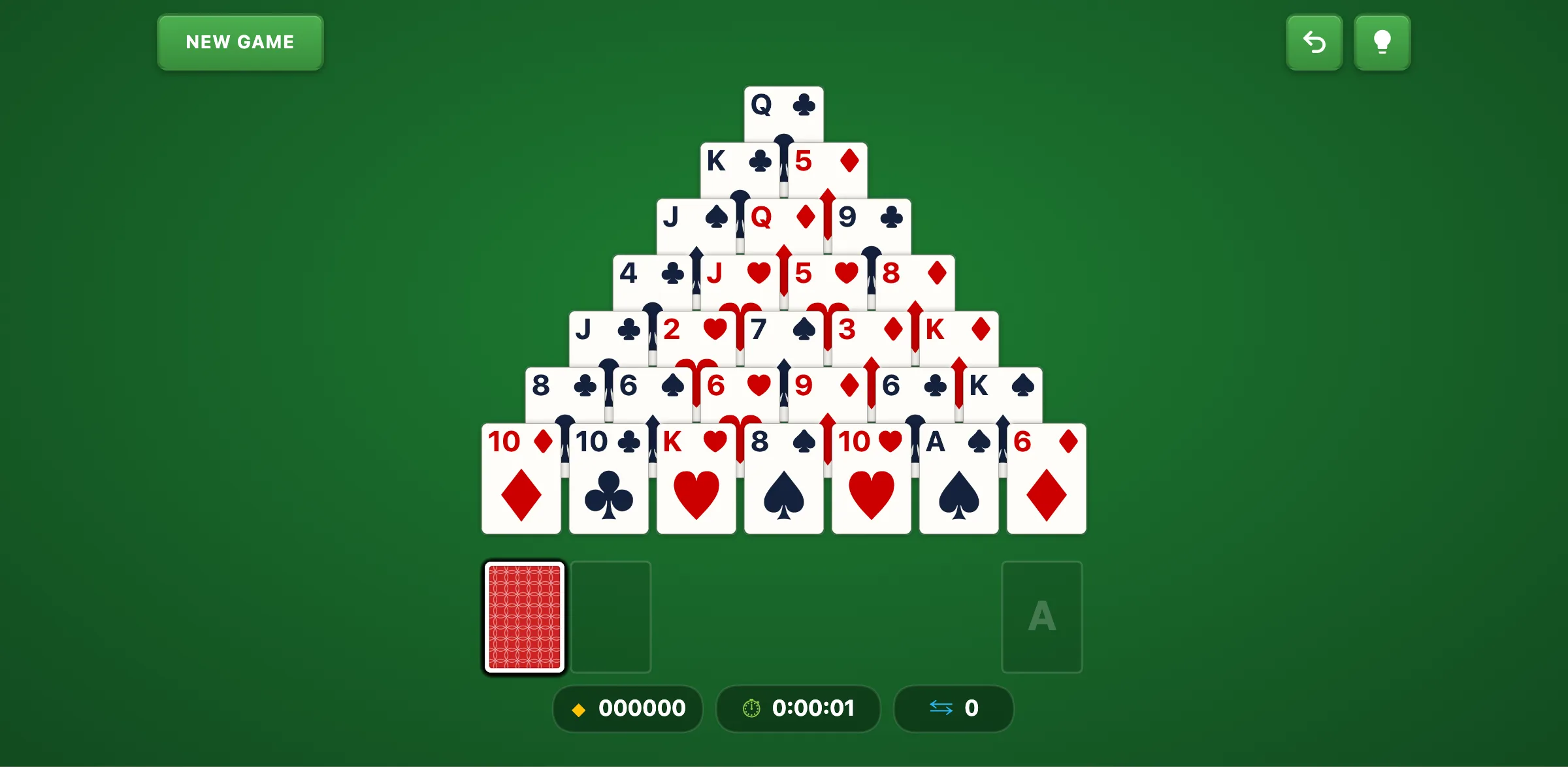 Tuts Tomb Solitaire — free online card game screenshot