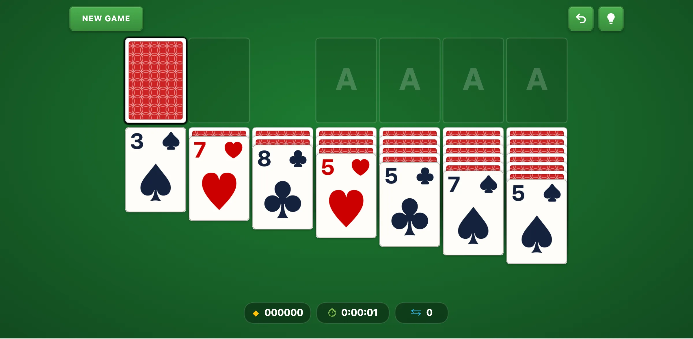 Vegas Solitaire Solitaire — free online card game screenshot