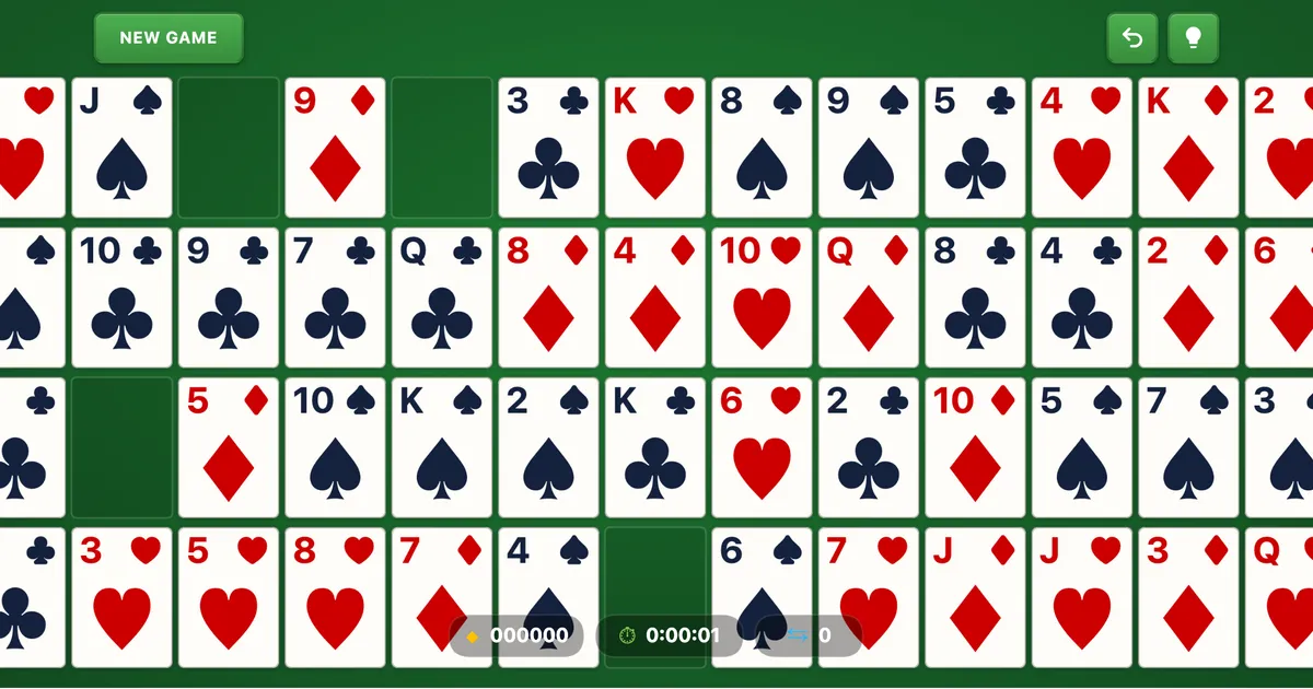 Solitaire Blue Blue Moon Solitaire — Rare Win Gaps Variant Free
